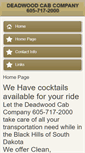 Mobile Screenshot of deadwoodcab.com